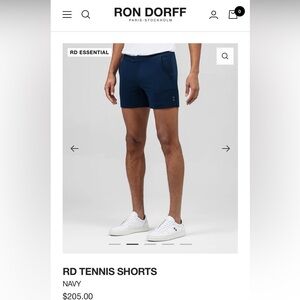 Ron Dorff Men's Navy Tennis Shorts